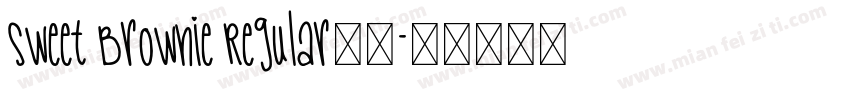 Sweet Brownie Regular字体字体转换
